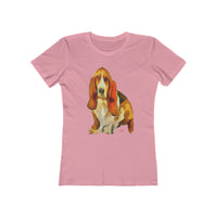 Basset Hound 'Lautrec' Women's Slim Fit T-Shirt