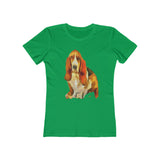 Basset Hound 'Lautrec' Women's Slim Fit T-Shirt