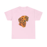 Dachshund 'Doxie #1' Unisex Heavy Cotton Tee