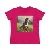 Greater Swiss Mountain Dog Women's Midweight Cotton Tee