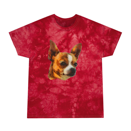 Chihuahua 'Paco' Tie-Dye Tee, Crystal