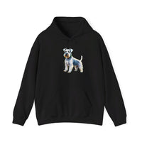 White Schnauzer Unisex50/50 Hooded Sweatshirt