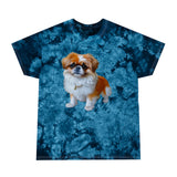 Pekingese Puppy Classic Tie-Dye Tee, Crystal