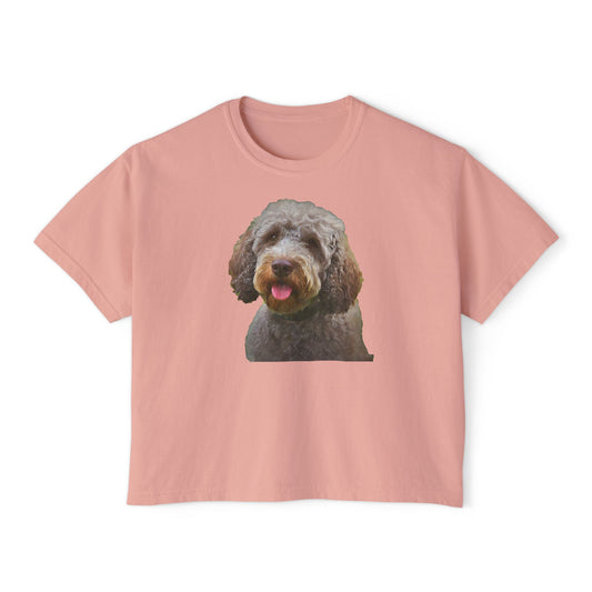 Lagotto Romagnolo 'Italian Truffle Dog' Women's Boxy Tee