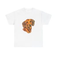 Dachshund 'Doxie #1' Unisex Heavy Cotton Tee