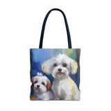 Maltese Polyester Tote Bag - Stylish and Functional