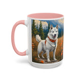 Yakutian Laika Ceramic Accent Coffee Mug (11, 15oz)