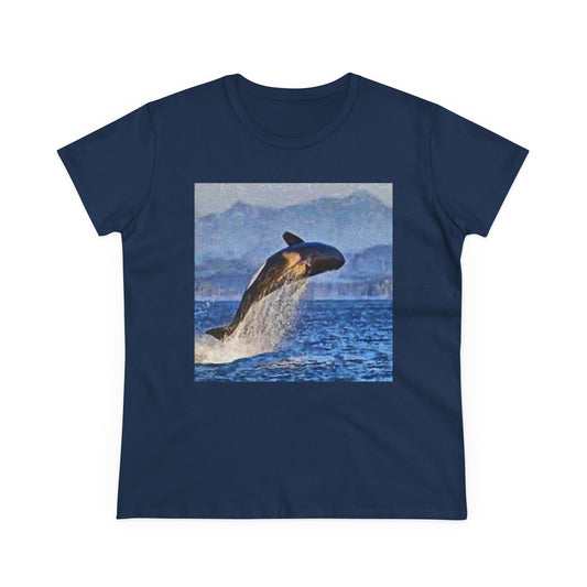 Whale 'Leviathan' Women's Midweight Cotton Tee