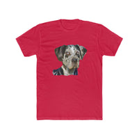 American Leopard Hound --  Men's Fitted Cotton Crew Tee