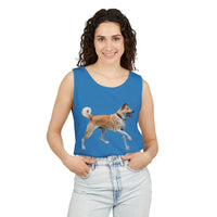 Korean Jindo Unisex Relaxed Fit Garment-Dyed Tank Top