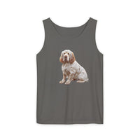 Clumber Spaniel - Unisex Relaxed Fit Garment-Dyed Tank Top