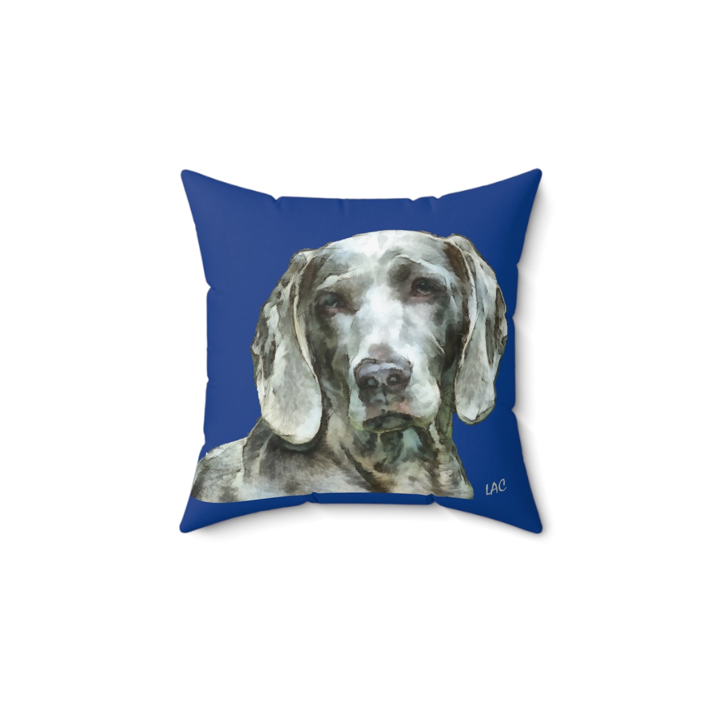 Weimaraner 'Greyson' Spun Polyester Throw Pillow