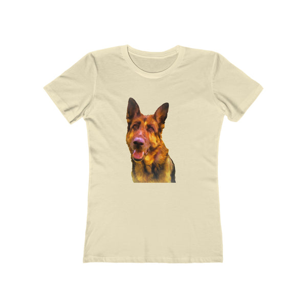 "Bayli the German Shepherd Women's Slim Fit Ringspun Cotton T-Shirt"
