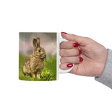 Rabbit 'Clover' Ceramic Mug 11oz