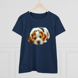 English Foxhound 'Sheeba' Women's Midweight Cotton Tee
