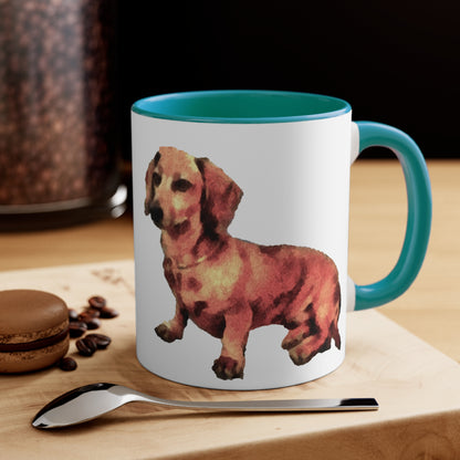 Dachshund 'Simone' Ceramic Accent Coffee Mug, 11oz