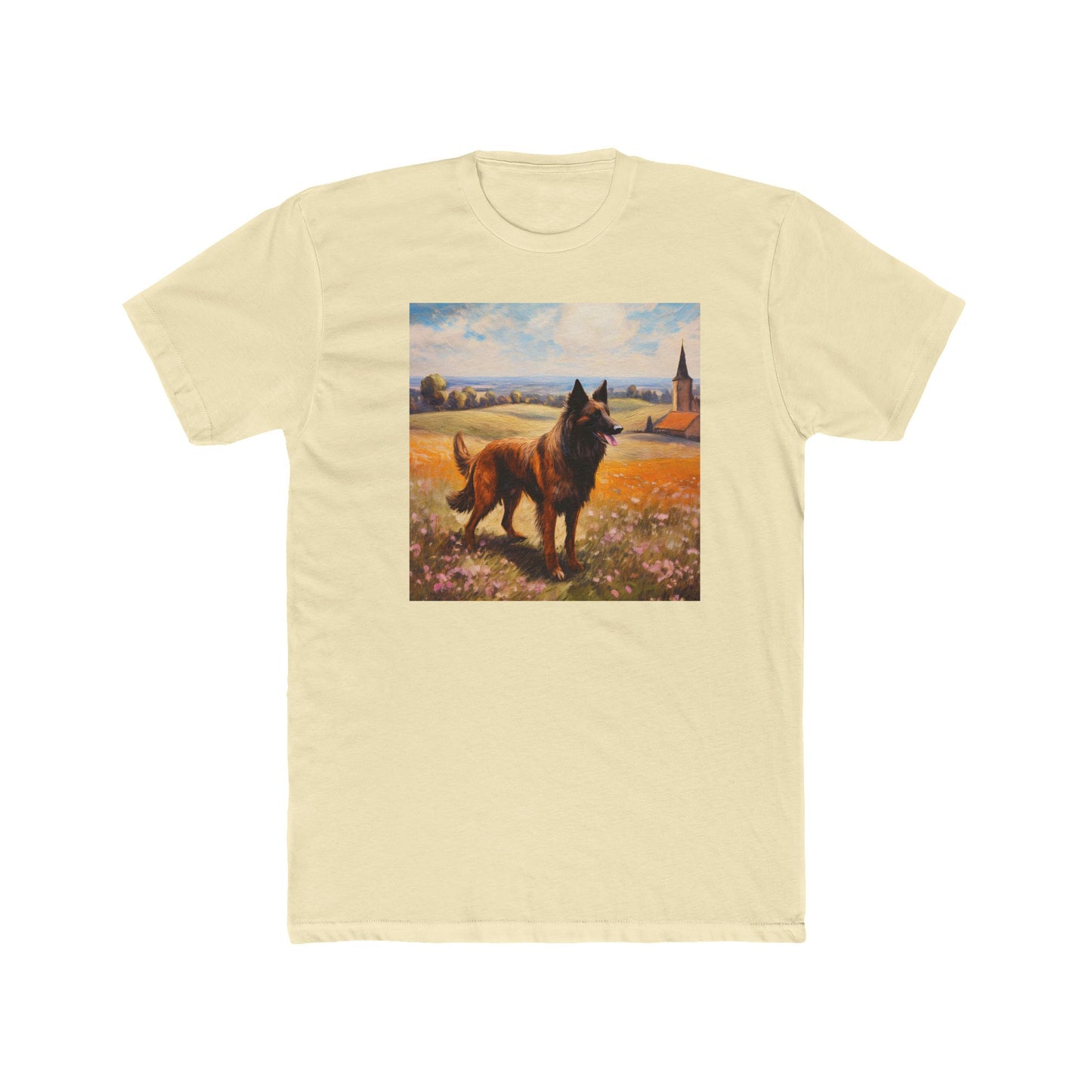 Belgian Tervuren – Men's Fitted Cotton Crew Tee