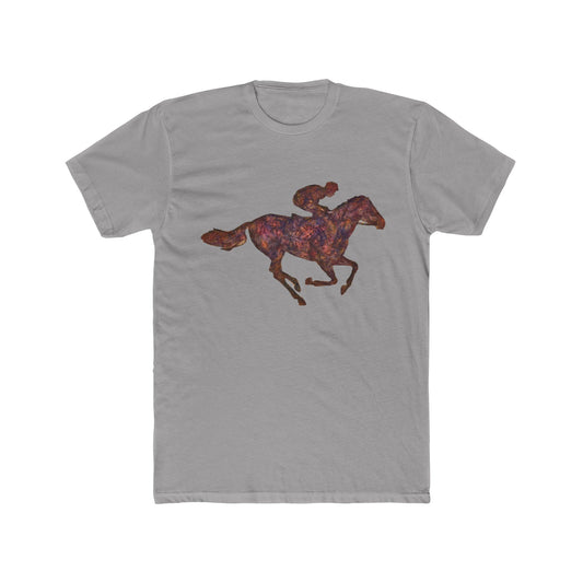 Race Horse - Men's Fitted Cotton Crew Tee