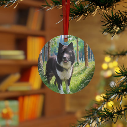 Karelian Bear Dog Metal Ornaments