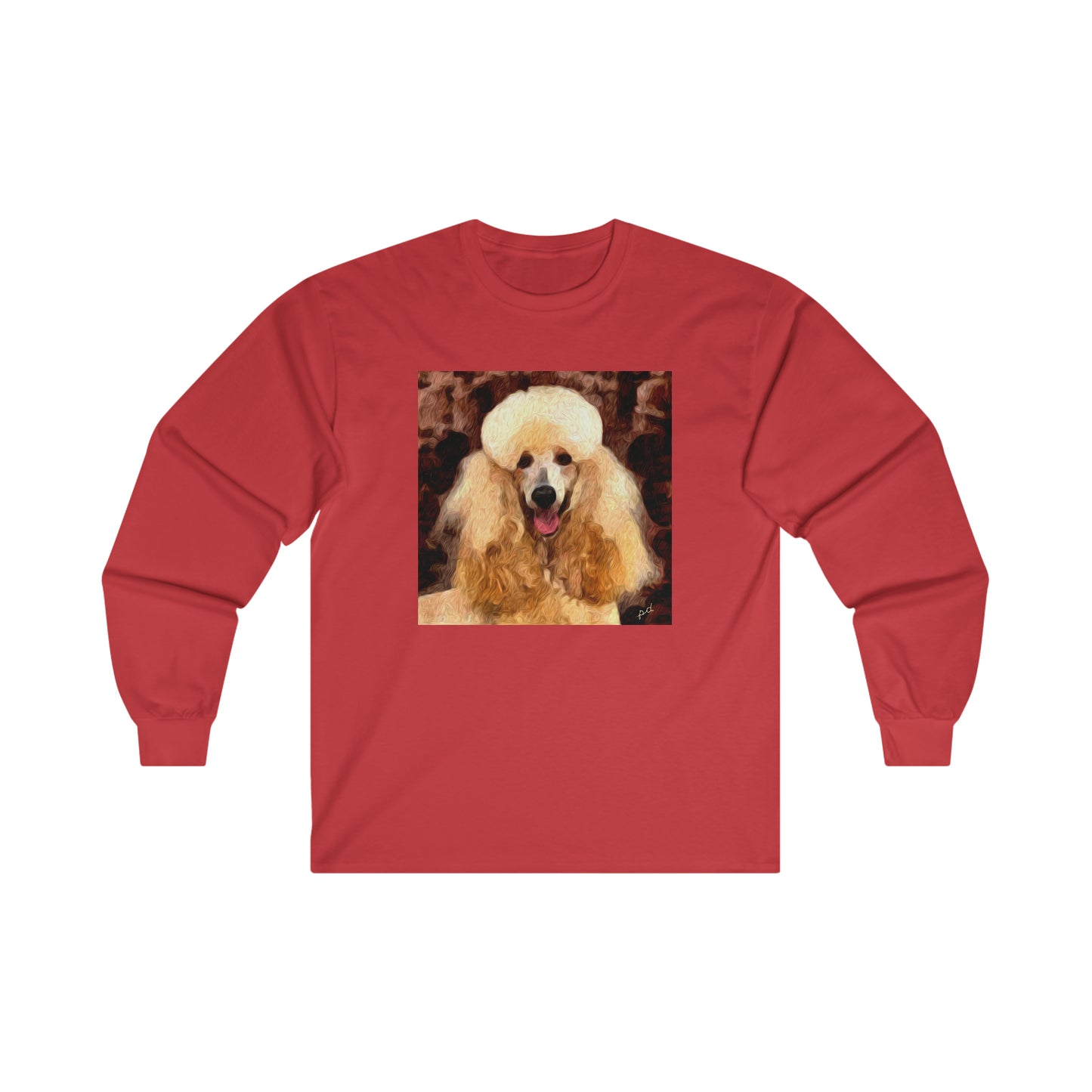 Poodle Unisex Cotton Long Sleeve Tee