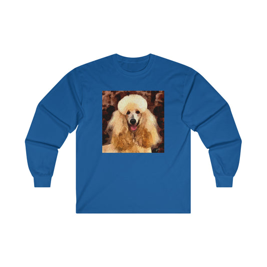 Poodle Unisex Cotton Long Sleeve Tee
