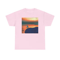 Kastro Sunset (Sifnos Island, Greece) Unisex Heavy Cotton Tee