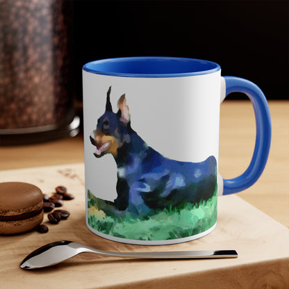 Doberman Pinscher Ceramic Accent Coffee Mug, 11oz