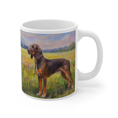 Plott Hound Ceramic Mug 11oz