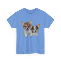 Welsh Corgi 'Cousins' Unisex Heavy Cotton Tee