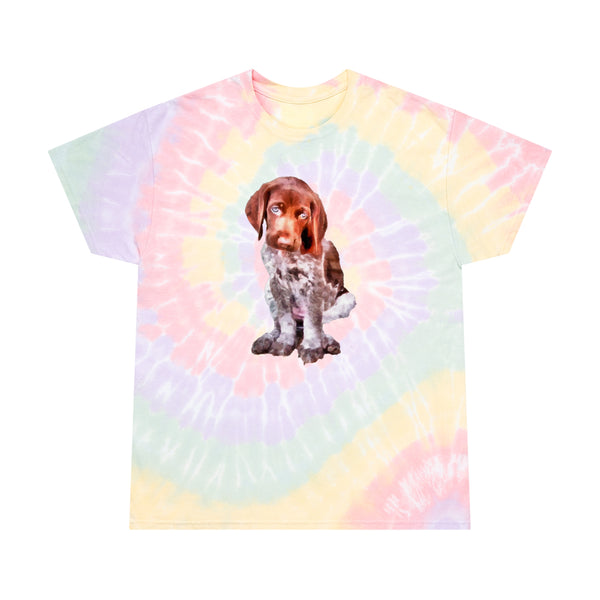 German Shorthair Pointer Unisex Tie-Dye Tee, Spiral