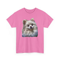 Pomeranian "Snowball" Unisex Heavy Cotton Tee by Doggylips™