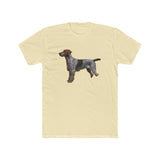 Wirehaired Pointing Griffon - Men's Fitted Cotton Crew Tee