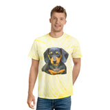 Dachshund 'Doxie 2' Unisex Cotton Tie-Dye Tee, Cyclone