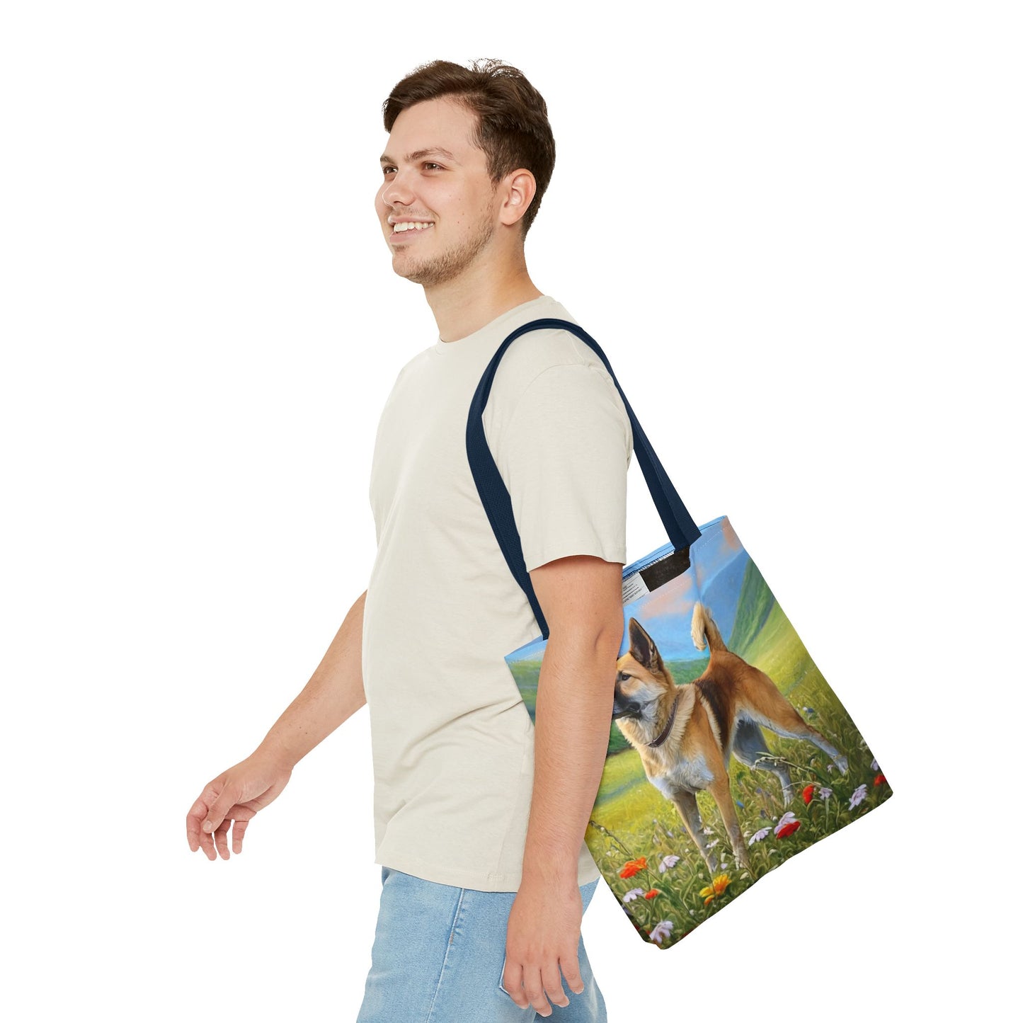 Korean Jindo Polyester Tote Bag (AOP)