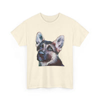 German Shepherd 'Sly' Unisex Heavy Cotton Tee