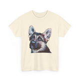 German Shepherd 'Sly' Unisex Heavy Cotton Tee