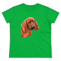 Redbone Coonhound Women's Midweight Cotton Tee