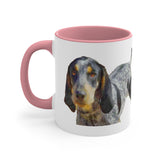 Bluetick Coonhound Accent Coffee Mug, 11oz