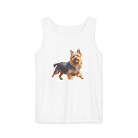 Australian Terrier Unisex Relaxed Fit Garment-Dyed Tank Top