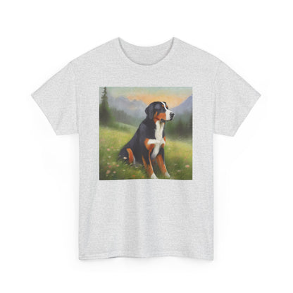 Greater Swiss Mountain Dog Unisex Heavy Cotton Tee