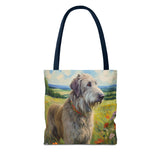 Irish Wolfhound Polyester Tote Bag (AOP)