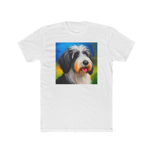 Polish Lowland Sheepdog Men's Fitted Cotton Crew Tee