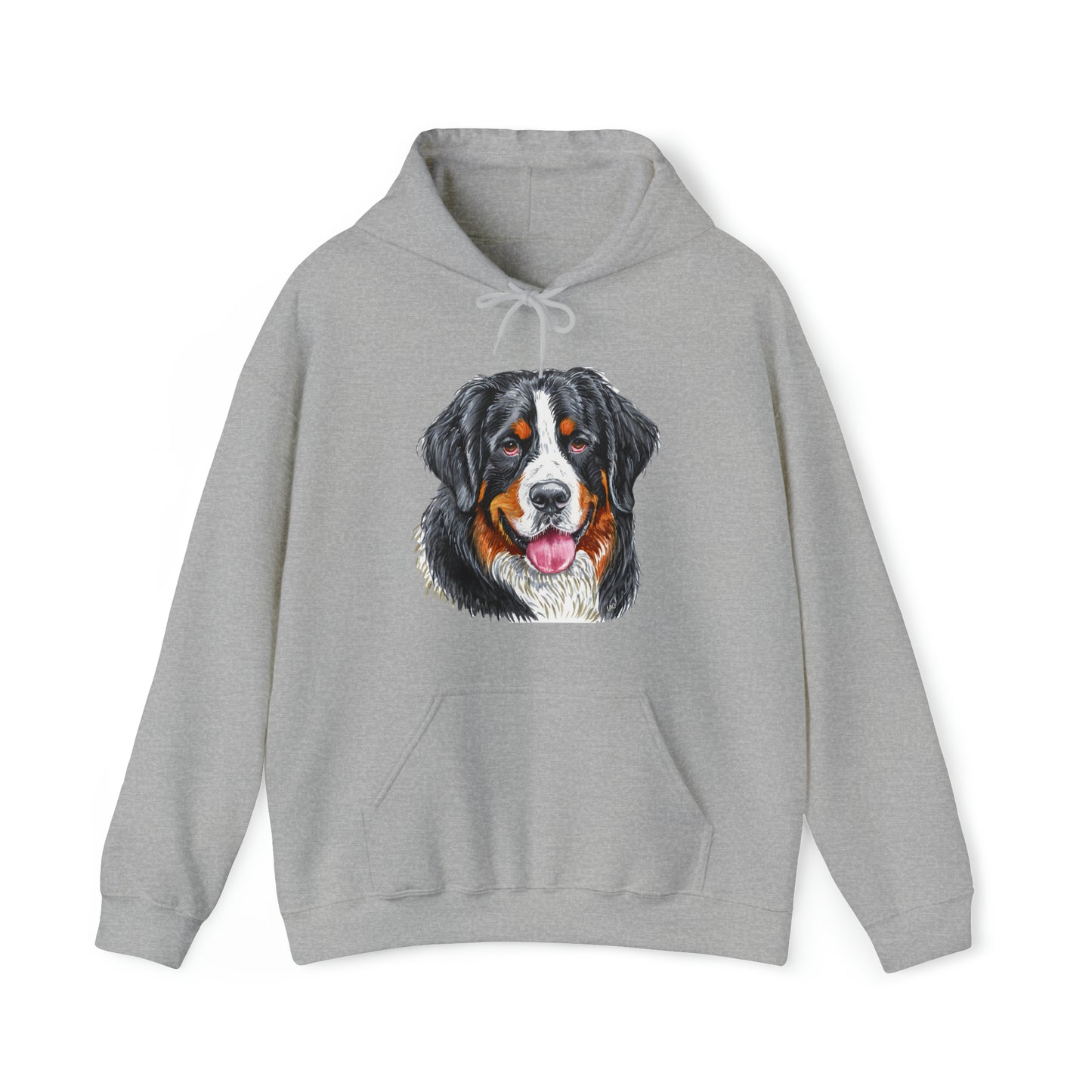 Bernese Mountain Dog #2 Unisex 50/50 Hooded Sweatshirt
