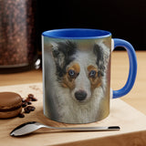 Australian Shepherd 'Zack' - Accent - Ceramic Coffee Mug, 11oz