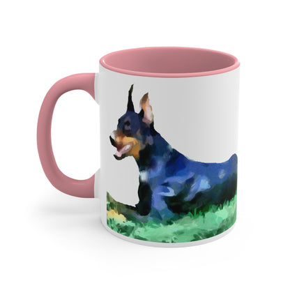 Doberman Pinscher Ceramic Accent Coffee Mug, 11oz