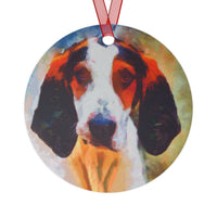 Treeing Walker Coonhound Christmas Tree Metal Ornaments