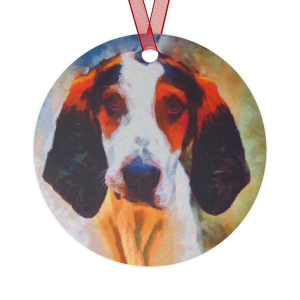 Treeing Walker Coonhound Christmas Tree Metal Ornaments