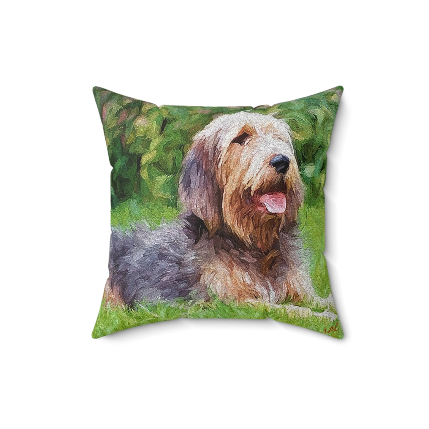 Otterhound Spun Polyester Throw Pillow