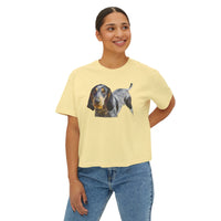 Bluetick Coonhound Women's Oversized Boxy Tee