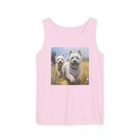 Cairn Terriers  -  Unisex Relaxed Fit Garment-Dyed Tank Top